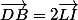 \vec{DB}=2\vec{LI}