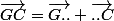 \vec{GC}=\vec{G..}+\vec{..C}
