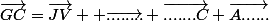 \vec{GC}=\vec{JV} +\vec{........}+\vec{.......C}+\vec{A......}