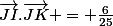 \vec{JI}.\vec{JK} = \frac{6}{25}