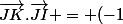 \vec{JK}.\vec{JI} = ({-1};{-2/5})*({-2/5};{2/5})* cos(\frac{14}{25})