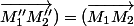 (\vec{M_1M_2};\vec{M''_1M''_2})=(\vec{M_1M_2};\vec{M'_1M'_2})+(\vec{M'_1M'_2};\vec{M''_1M''_2})=0\;\;[2\pi]