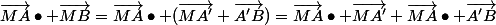 \vec{MA}\bullet \vec{MB}=\vec{MA}\bullet (\vec{MA'}+\vec{A'B})=\vec{MA}\bullet \vec{MA'}+\vec{MA}\bullet \vec{A'B}