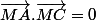 \vec{MA}.\vec{MC}=0