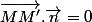 \vec{MM'}.\vec{n}=0