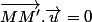\vec{MM'}.\vec{u}=0