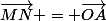 \vec{MN} = \vec{OA}