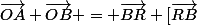 \vec{OA}+\vec{OB} = \vec{BR}+[\vec{RB}