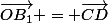 \vec{OB_{1}} = \vec{CD}