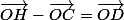\vec{OH}-\vec{OC}=\vec{OD}