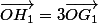 \vec{OH_1}=3\vec{OG_1}