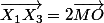 \vec{X_1X_3}=2\vec{MO}