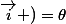 (\vec{OM};\vec{i} )=\theta
