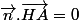 \vec{n}.\vec{HA}=0