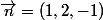 \vec{n}=(1,2,-1)