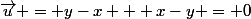 \vec{MM'} .&nbsp;&nbsp;\vec{u} = y-x + x-y = 0