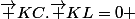 \vec {KC}.\vec {KL}=0 