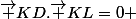 \vec {KD}.\vec {KL}=0 
