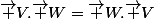 \vec {V}.\vec {W}=\vec {W}.\vec {V}&nbsp;&nbsp; 