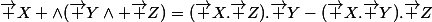 \vec {X} \wedge(\vec {Y}\wedge \vec {Z})=(\vec {X}.\vec {Z}).\vec {Y}-(\vec {X}.\vec {Y}).\vec {Z}