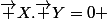 \vec {X}.\vec {Y}=0 