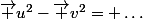\vec u^2-\vec v^2= \dots