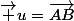 \vec u=\vec{AB}