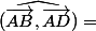 \widehat{(\vec{AB},\vec{AD})}=\;-\;\frac\pi2\mod2\pi