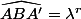 \widehat{ABA'}=\lambda^r