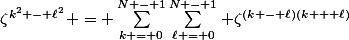 |S|^2 = \left(\sum\limits^{N - 1}_{k = 0} \zeta^{k^2}\right)\left(\sum\limits^{N - 1}_{\ell = 0} \zeta^{-\ell^2}\right) = \sum\limits^{N - 1}_{k = 0}\sum\limits^{N - 1}_{\ell = 0}&nbsp;&nbsp;\zeta^{k^2 - \ell^2} = \sum\limits^{N - 1}_{k = 0}\sum\limits^{N - 1}_{\ell = 0} \zeta^{(k - \ell)(k + \ell)}