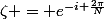 \zeta = e^{-i \frac{2\pi}{N}}