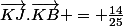 {\vec{KJ}.\vec{KB}} = \frac{14}{25}