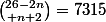 {26-2n\choose n+2}=7315