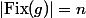 |\mathrm{Fix}(g)|=n