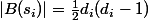 |B(s_i)|=\frac{1}{2}d_i(d_i-1)