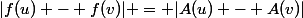 |f(u) - f(v)| = |A(u) - A(v)|