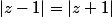 |z-1|=|z+1|