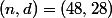 (n,d)=(48,28)