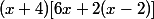 (x+4)[6x+2(x-2)]