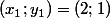 (x_1;y_1)=(2;1)