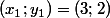 (x_1;y_1)=(3;2)
