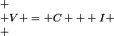  \\ V = C + I \\ 