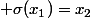  \sigma(x_1)=x_2