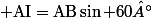  \text{AI}=\text{AB}\sin 60°