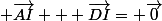 \vec{AI} + \vec{DI}= \vec{0}