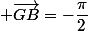 Mes(\vec{GC} ; \vec{GB}=-\dfrac{\pi}{2}