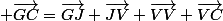  \vec{GC}=\vec{GJ}+\vec{JV}+\vec{VV}+\vec{VC}