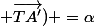 (\vec{TA}; \vec{TA'}) =\alpha