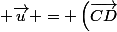 \left(\vec{AB}; \vec{u}\right) = \left(\vec{CD}; \vec{u}\right)