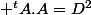  ^tA.A=D^2